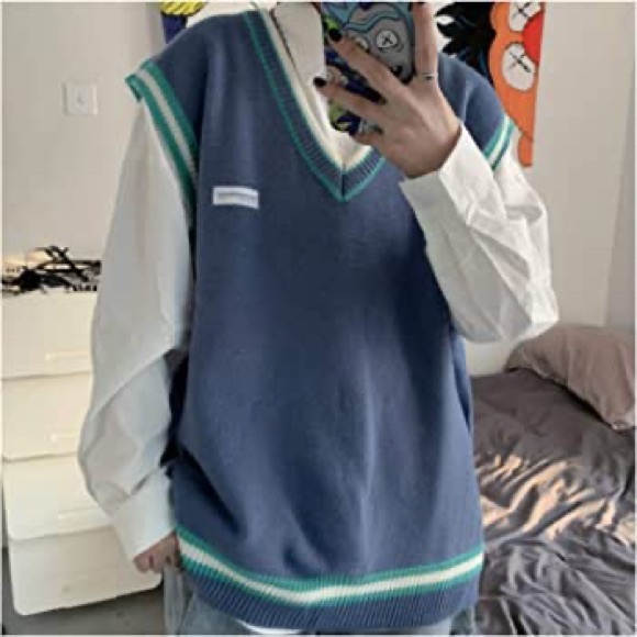 Yesstyle Blue Vest - Picture 3 of 5